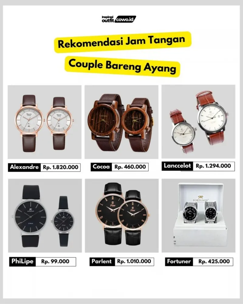 Aksesoris - Jam Tangan Couple Pasangan
