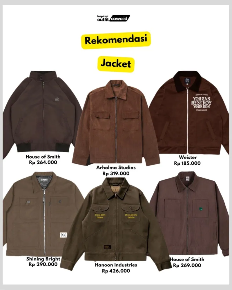 jacket - jacket coklat